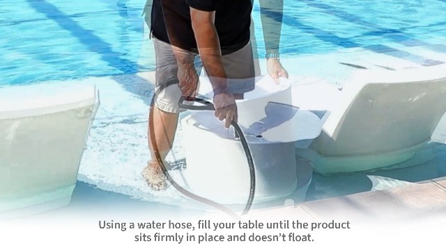 Amazon.com: Floating Luxuries in Pool Kai Side Table with Umbrella